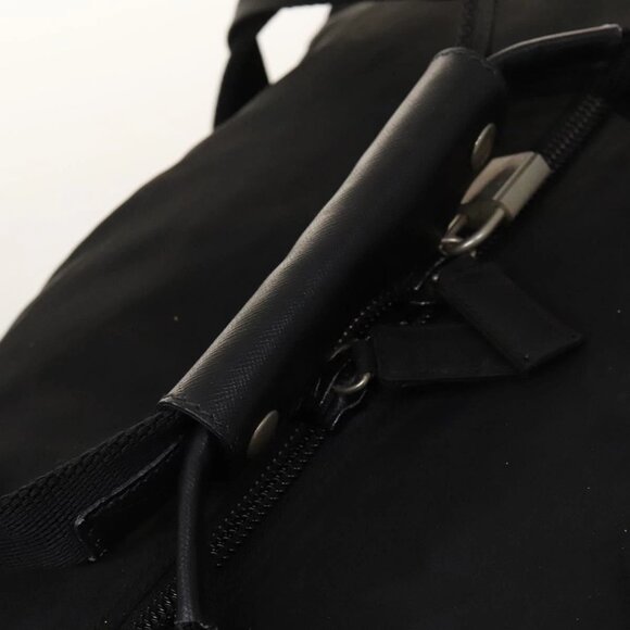 PRADA Boston Bag Nylon 2way Black Silver Auth - Picture 6 of 16